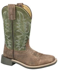 Smoky Mountain Boots Youth Harrison Brown Green