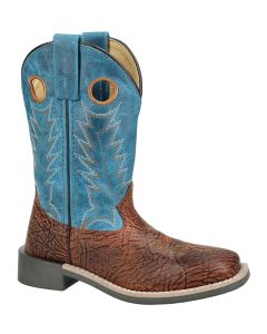 Smoky Mountain Boots Kids Frontier Brown Denim