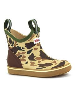 XTRATUF Kids Ankle Deck Boot Duck Camo