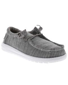 Hey Dude Kids Wally Youth Linen Stone