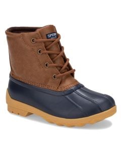 Sperry Kids Port Duck Boot Tan Navy