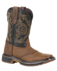 Georgia Boot Kids Carbo-Tec LT Brown Black