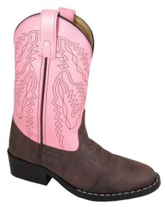 Smoky Mountain Boots Kids Monterey Western Boot Brown Pink