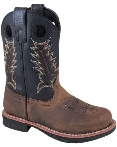 Smoky Mountain Boots Kids Buffalo Brown Black