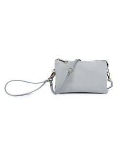 Jen & Co. Riley Wristlet Grey Blue