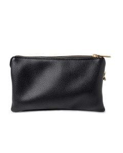 Kedzie Ecilpse Zip Clutch Black