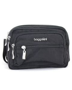 Baggallini Triple Zip Bagg Black Nylon