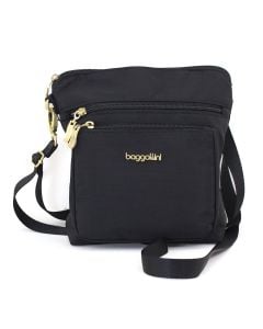 Baggallini Modern Pocket Crossbody Black Gold