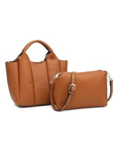 Jen & Co. Maddox Satchel Brown