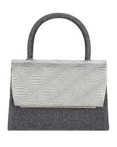 Nima Fabric Bag Evening Handbag Pewter