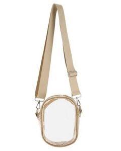 Nima See Through PVC Crossbody Gold