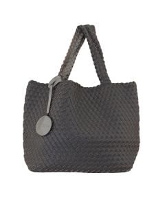 Ilse Jacobsen Woven Tote Dark Shadow