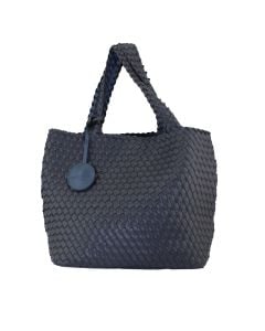 Ilse Jacobsen Woven Tote Navy