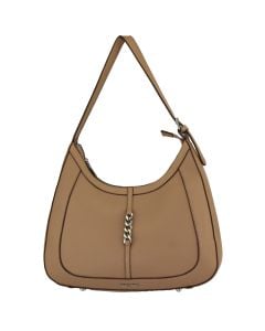 Ellen Tracy Chain Hobo Tan