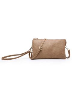 Jen & Co. Riley Wristlet Taupe2