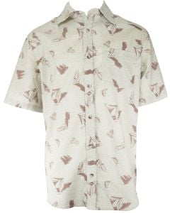 Stillwater Supply Co. Men's Slub Camp Print Shirt Olive