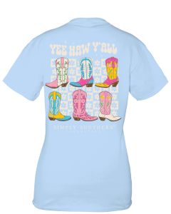 Simply Southern Short Sleeve Boots Tee Heron