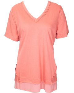 GiGiO Ss Vneck Tunic Roseclay