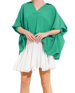 Oddi 3/4 Vneck Tunic Jade