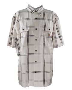 Carhartt Loose Fit MW Short Sleeve Plaid Malt