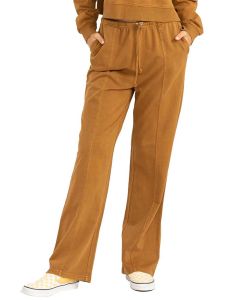 Hyfve Basics High-Waisted Pants Pale Brown