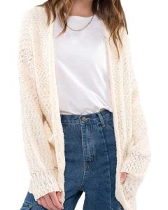 Blu Pepper Ls Cardigan Ivory