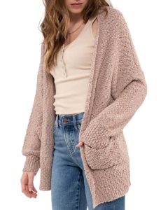 Blu Pepper Ls Cardigan Ltmocha