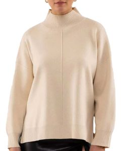 Blu Pepper Ls Moch Sweater Creme