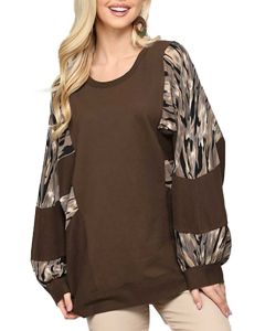 GiGiO Ls Mix Tunic Brown