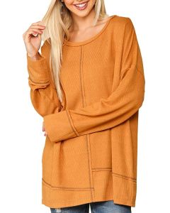 GiGiO Ls Stitch Tunic Mustard