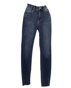 Judy Blue Vintage Raw Hem Skinny Dark Was