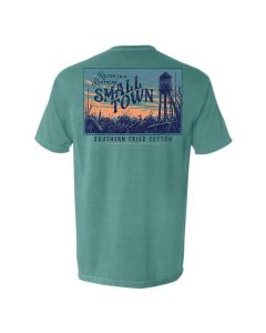 Southern Fried Cotton Small Town T-Shirt Seafoam