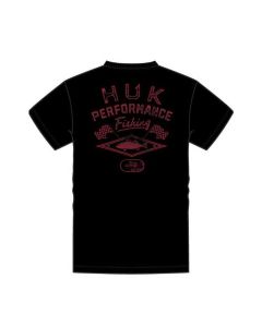 Huk Race Flag T-Shirt Black