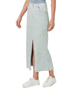 Mystree Inc. Skirt Front Slit Ice Blue