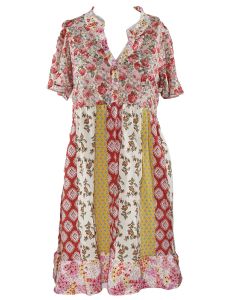 Umgee USA Mix Floral Dress Blush Mix