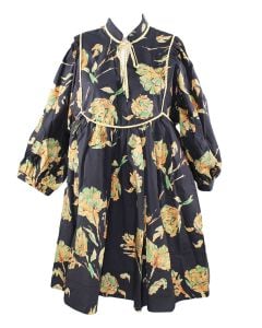 Entro Floral Dress Black