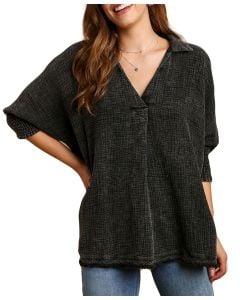 Umgee USA Mineral Wash Boxy Cut Top Ash