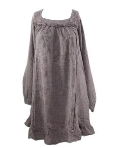 Easel Washed Ruffle Woven Dress Ash