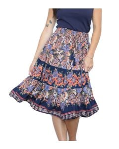 Lola P Skirt Print Navy