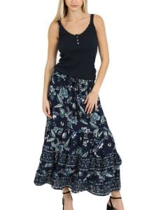 Lola P Skirt Floral Navy