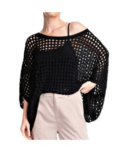 ee:some Dolman Sleeve Loose Fit Top Black