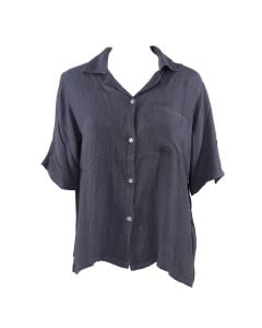 Stillwater Supply Co. Ladies Rayon Crepe Camp Shirt Grey