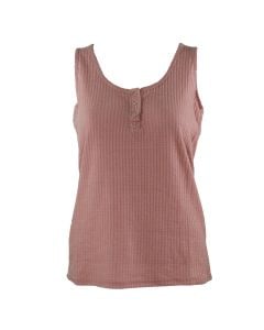 Stillwater Supply Co. Ladies Henley Tank Pink