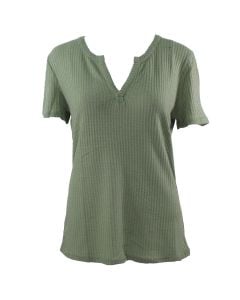 Stillwater Supply Co. Ladies V-Neck Top Sage