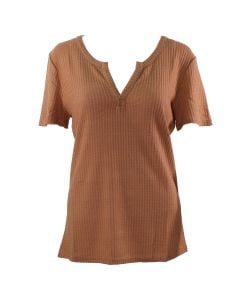 Stillwater Supply Co. Ladies V-Neck Top Caramel