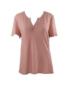 Stillwater Supply Co. Ladies V-Neck Top Pink