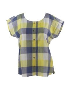 Canyon Guide Ladies Plaid Button Down Yellow