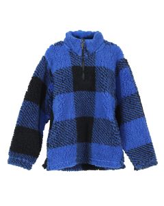 Canyon Guide Kids 1/4 Zip Pullover Blue Black