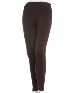 One 5 One Women's Pique Fleece Leggings Chocolate