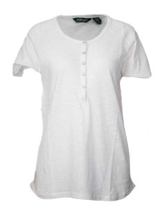 Stillwater Supply Co. Slub Henley W/Snaps White